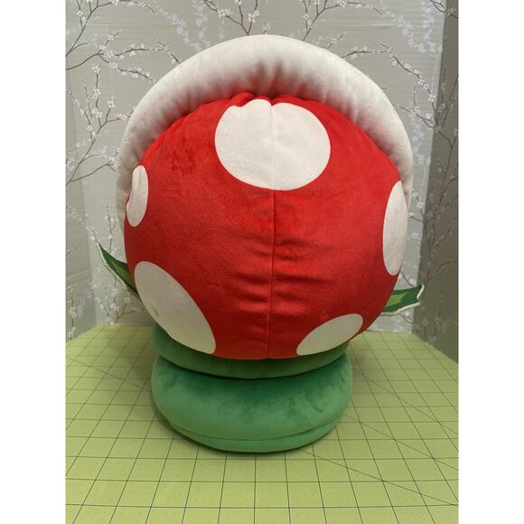 Nintendo Super Mario Club Mocchi Mocchi Tomy Mega Piranha Plant Soft Plush - WOT - Picture 4 of 6